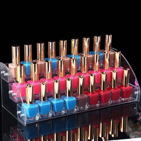 Acrylic Makeup Cosmetic 3 Layers Clear Acrylic Organizer Lipstick Jewelry Display Stand Holder Nail Polish Essential 1.jpg