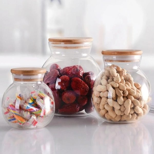 Dry Food Storage Glass Jars Cookie Candy Coffee Bean Organization Container.jpg