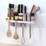 Dywe045 Multi function Traceless wall hanging 5 position knife holder double lattice chopsticks cage 4 hook 1.jpg