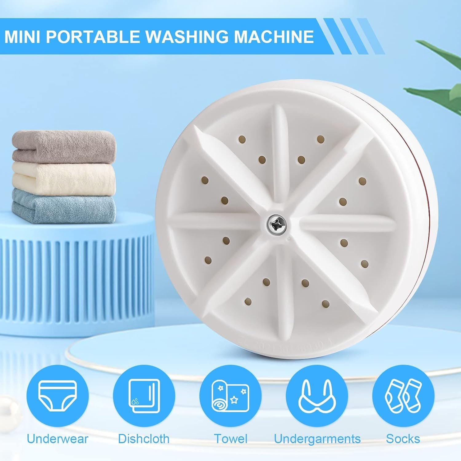 Portable Washing Machine Mini Washing Mini Dishwashers Ultrasonic Turbo Disinfection with USB Suitable for Home Business Travel College Room RV Apartment 1.jpg