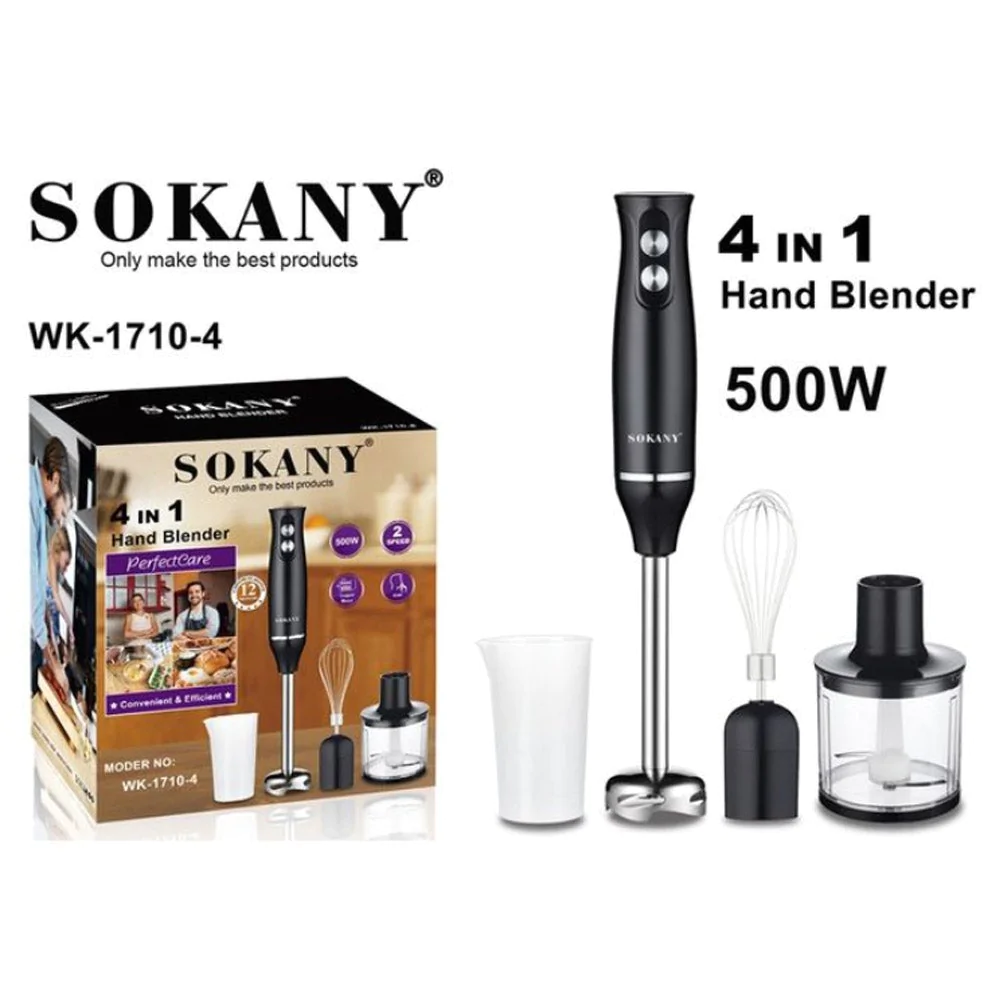 SOKANYBrandHandBlenderWith2Speed Chopper Whisk 4in1 500W.webp