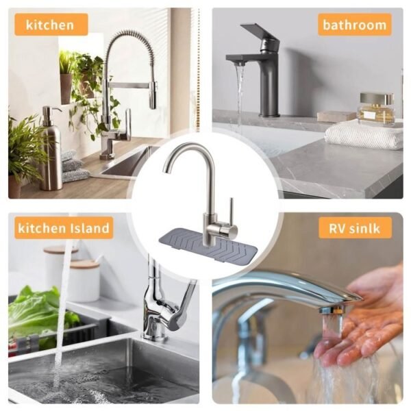 Silicone Faucet Sink Splash Pad Kitchen Accessories Waterproof Bathroom Sink Protector Pad Bathroom Accessories Splash Guard 3.jpg