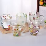 Insulated Flower Glass Mug - Image 3