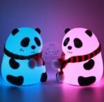 Cute Panda Silicon USB Rechargeable Night Light Lamp Night Lamp (13 cm, White) - Image 4