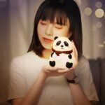 Cute Panda Silicon USB Rechargeable Night Light Lamp Night Lamp (13 cm, White) - Image 5