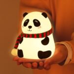 Cute Panda Silicon USB Rechargeable Night Light Lamp Night Lamp (13 cm, White) - Image 3