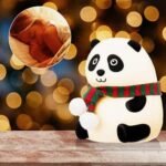 Cute Panda Silicon USB Rechargeable Night Light Lamp Night Lamp (13 cm, White) - Image 7