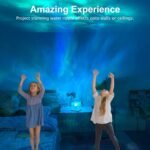 Ocean Wave Projector Light, Mood Lighting Ambient Lighting Luminorthe Cube Northern Lights Projector with 16 Colors and Dynamic Ripple Effect for Living Room Bedroom Decor - 5.1inch - Image 6