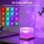 Ocean Wave Projector Light, Mood Lighting Ambient Lighting Luminorthe Cube Northern Lights Projector with 16 Colors and Dynamic Ripple Effect for Living Room Bedroom Decor - 5.1inch - Image 3