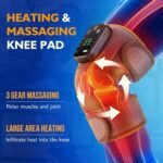Knee Heating Pad for Pain Relief, Knee Massager with Heat and Vibration to Keep Knee Warmers, Heated Knee Brace for Relaxing - Image 2