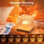 Ocean Wave Projector Light, Mood Lighting Ambient Lighting Luminorthe Cube Northern Lights Projector with 16 Colors and Dynamic Ripple Effect for Living Room Bedroom Decor - 5.1inch - Image 5