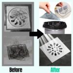 Hair Catcher Shower Drain Cover,4"X4" Disposable Hair Stopper Mesh Stickers,Bathtub Hair Catcher for Drain,Shower Floor Cover Square,Bathroom,Laundry, Bathtub (10PCS) - Image 5