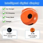 Portable Camping Shower, Camping Shower Head with Pump and Temperature Display, Shower for Camping with Rechargeable Battery for Camping, Travel, Garden, Pet Cleaning, Beach - Image 6