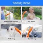 Portable Camping Shower, Camping Shower Head with Pump and Temperature Display, Shower for Camping with Rechargeable Battery for Camping, Travel, Garden, Pet Cleaning, Beach - Image 4