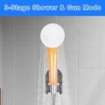 Portable Camping Shower, Camping Shower Head with Pump and Temperature Display, Shower for Camping with Rechargeable Battery for Camping, Travel, Garden, Pet Cleaning, Beach - Image 2