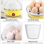 Electric Egg Poacher Steamer, 7 Egg Capacity, Multi-Function Egg Boiler - Image 5