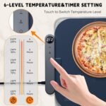 Homelove Warming Mat for Food - Electric Warming Tray with 6-Level Temperature and Hours Setting, Full Surface Graphene Heating, Waterproof Dishwasher-Friendly Food Warmer for Parties, Kitchen - Image 3