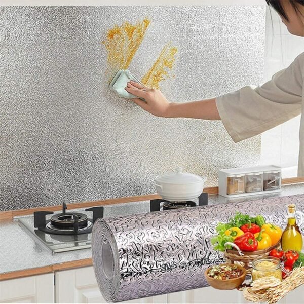 Aluminum Foil Kitchen Stickers Roll