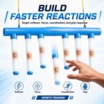 Upgrade Reflex Drop Sticks Challenge Game, Falling Reaction Training Tool, Adjustable Speed Catching Sticks for Hand Eye Coordination & Reaction Time Boost in Adults (Light-up) - Image 5