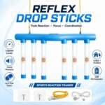 Upgrade Reflex Drop Sticks Challenge Game, Falling Reaction Training Tool, Adjustable Speed Catching Sticks for Hand Eye Coordination & Reaction Time Boost in Adults (Light-up) - Image 4